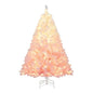 5/6/7/8 FT Artificial Christmas Tree with Warm White LED Lights and 8 Modes for Holiday Cartsfy Inc.