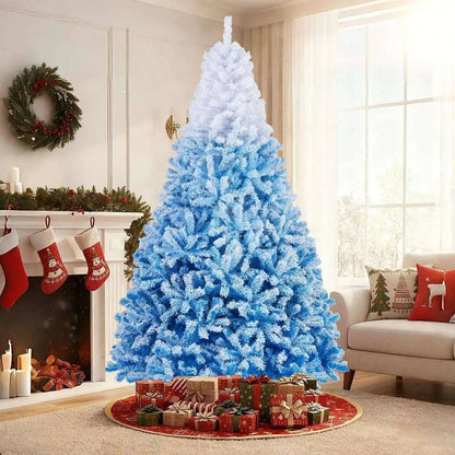 5/6/7/8 FT Artificial Christmas Tree with Warm White LED Lights