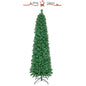 5/6/7/8 FT Pre-Lit Christmas Pencil Tree with Colorful Fiber Optics Green Cartsfy Inc.