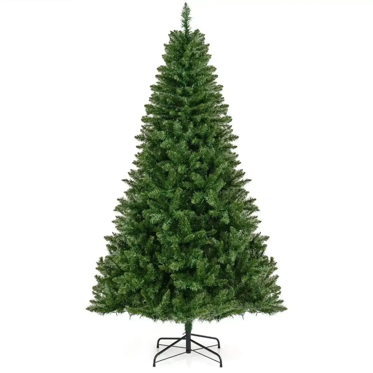 5/6/7 Feet Artificial Christmas Tree Hinged Xmas Tree with 7 Lighting Modes Cartsfy Inc.
