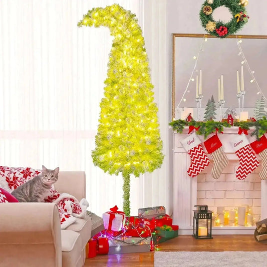 5/6/7 FT Whimsical Christmas Tree with Bendable Top and 216/290/366 Branch Cartsfy Inc.