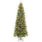 5/7.5/9 FT Pre-Lit Artificial Christmas Tree with 453/1096/1416 PVC and Pine Needles Cartsfy Inc.