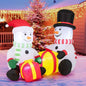 5 Feet Inflatable Snowman Christmas Decoration with Gift Boxes