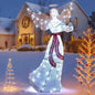 5 ft Outdoor Lighted Angel Christmas Decorations with Harp