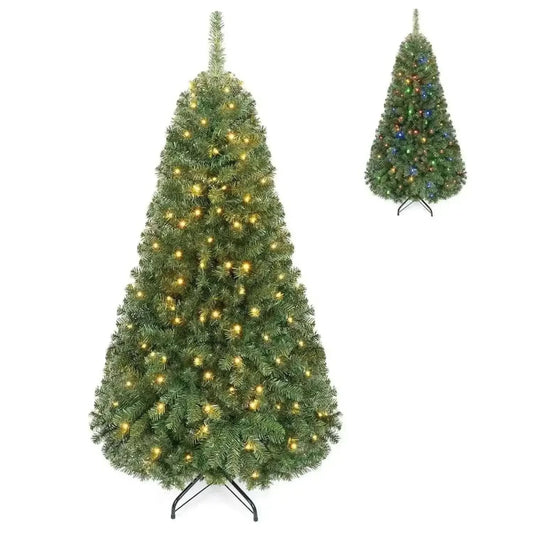 5 FT Pre-Lit Artificial Christmas Tree with Dual Color Lights Cartsfy Inc.