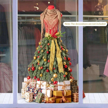 5 FT Pre-lit Mannequin Artificial Christmas Tree Dress Form Xmas Tree Cartsfy Inc.
