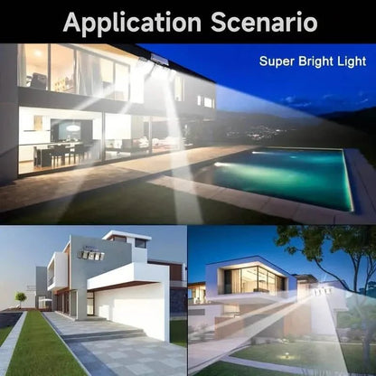5 Heads Solar 300 LED Light Outdoor Motion Sensor Waterproof Wide - angle Illumination Wall Lamp - Cartsfy Inc.