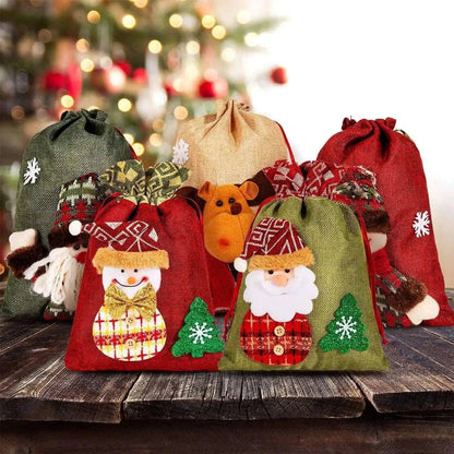 5-Pack: Drawstring Christmas Bags DailySale Default Title Default Title-