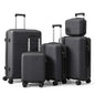 5-Piece Lightweight Luggage Set with Lock – 12/16/20/24/28 Inch DailySale White Gray White-Gray-