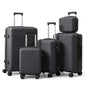 5-Piece Lightweight Luggage Set with Lock – 12/16/20/24/28 Inch DailySale White Gray White-Gray-