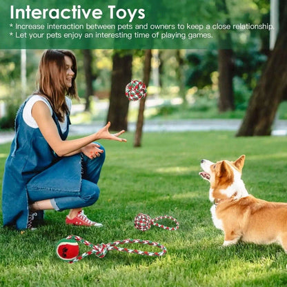 5-Pieces: Christmas Dog Rope Chew Toys DailySale Default Title Default Title-