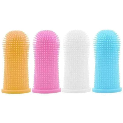 5-Pieces: Super Soft Pet Finger Toothbrush Teeth Cleaning Silicone Tooth Brush Cartsfy Inc.