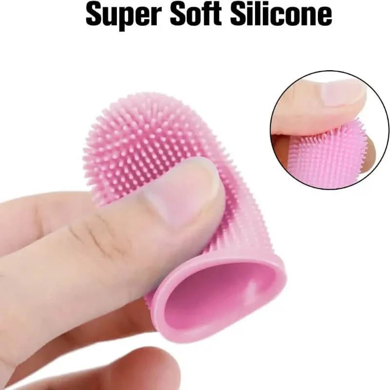 5 - Pieces: Super Soft Pet Finger Toothbrush Teeth Cleaning Silicone Tooth Brush - Cartsfy Inc.
