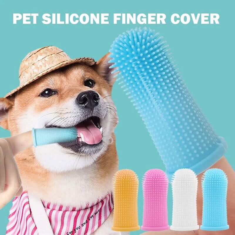 5 - Pieces: Super Soft Pet Finger Toothbrush Teeth Cleaning Silicone Tooth Brush - Cartsfy Inc.