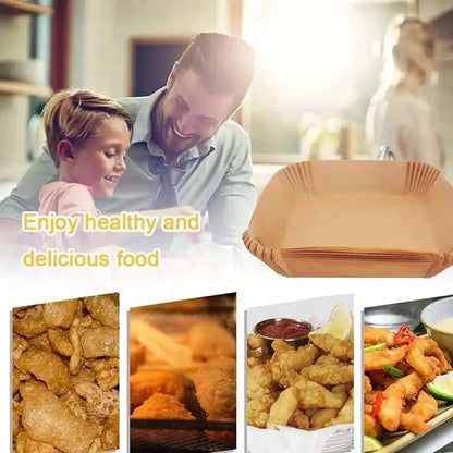 50-Pieces: Air Fryer Disposable Paper Liners Cartsfy Inc.