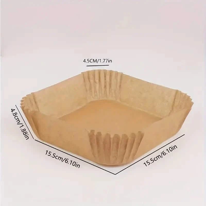 50 - Pieces: Disposable Paper Liners For Air Fryer Suitable For 2 - 8 Quarts - Cartsfy Inc.