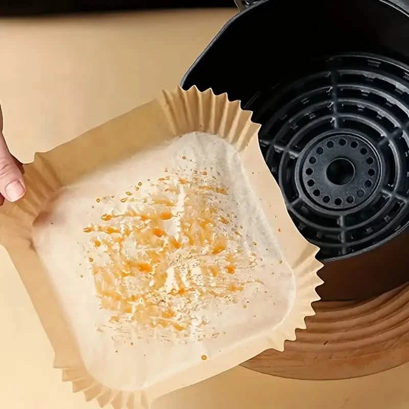 50 - Pieces: Disposable Paper Liners For Air Fryer Suitable For 2 - 8 Quarts - Cartsfy Inc.