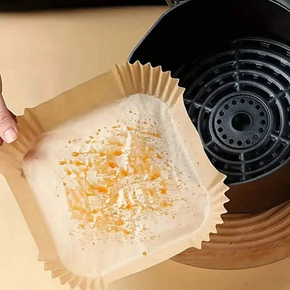 50 - Pieces: Disposable Paper Liners For Air Fryer Suitable For 2 - 8 Quarts - Cartsfy Inc.