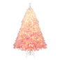 5/6/7/8 FT Artificial Christmas Tree with Warm White LED Lights and 8 Modes for Holiday