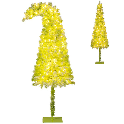 5/6/7 FT Whimsical Christmas Tree with Bendable Top and 216/290/366 Branch
