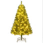 5/6/7 Feet Artificial Christmas Tree Hinged Xmas Tree with 7 Lighting Modes