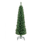 5/6/7/8 Feet Pencil Christmas Tree with 295/392/523/671 Memory Wire Branch Tips and Upgraded Metal Stand
