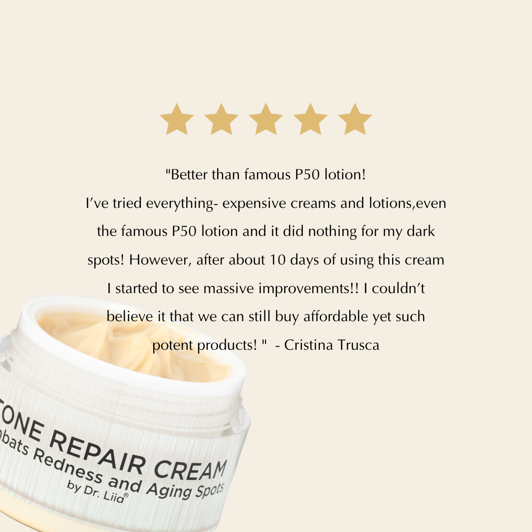 Tone Repair Cream jar, front label visible, partly shown
