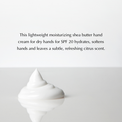 White hand cream dollop with swirled texture