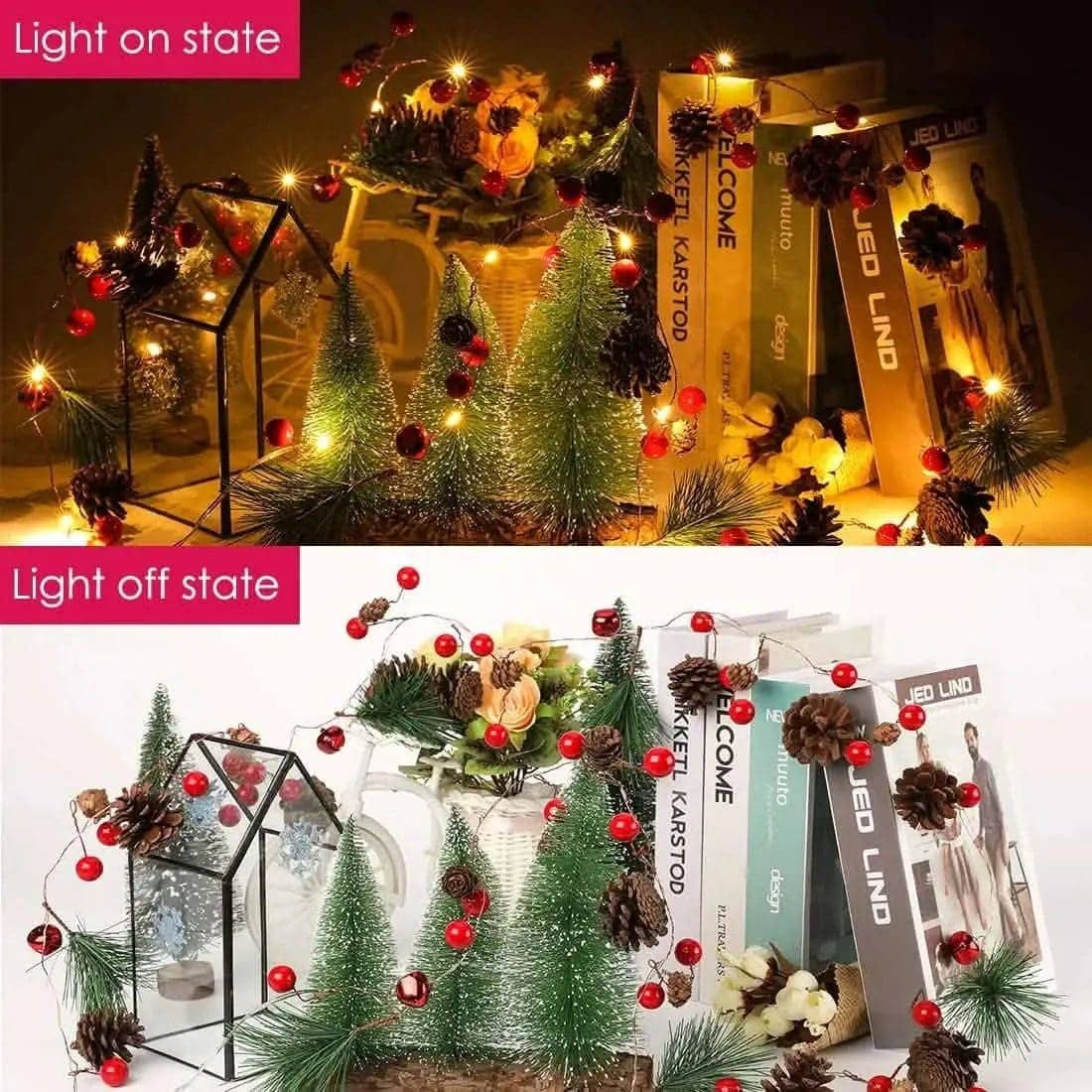 6.5Ft. 20 LED Christmas Garland with Lights DailySale Default Title Default Title-