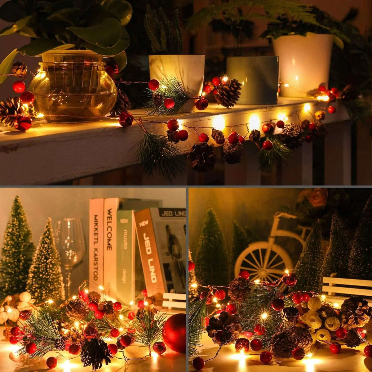 6.5Ft. 20 LED Christmas Garland with Lights Cartsfy Inc.