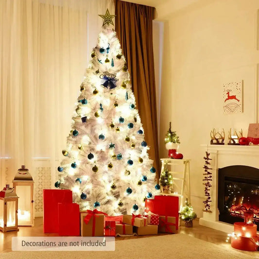 6' / 7.5' / 9' Hinged Artificial Christmas Tree with Metal Stand Cartsfy Inc.