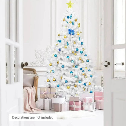 6' / 7.5' / 9' Hinged Artificial Christmas Tree with Metal Stand Cartsfy Inc.