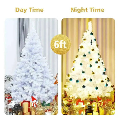 6' / 7.5' / 9' Hinged Artificial Christmas Tree with Metal Stand Cartsfy Inc.