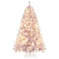 6/7.5 FT Pre-Lit Tinsel Christmas Tree Artificial Xmas Tree Cartsfy Inc.
