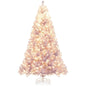 6/7.5 FT Pre-Lit Tinsel Christmas Tree Artificial Xmas Tree Cartsfy Inc.