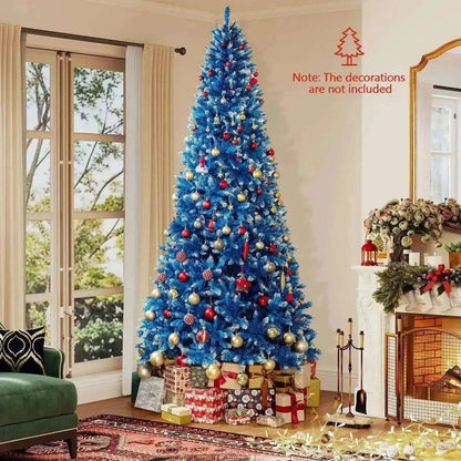 6/7/8/9 FT Artificial Christmas Tree with 767 Snowy Branch Tips Cartsfy Inc.