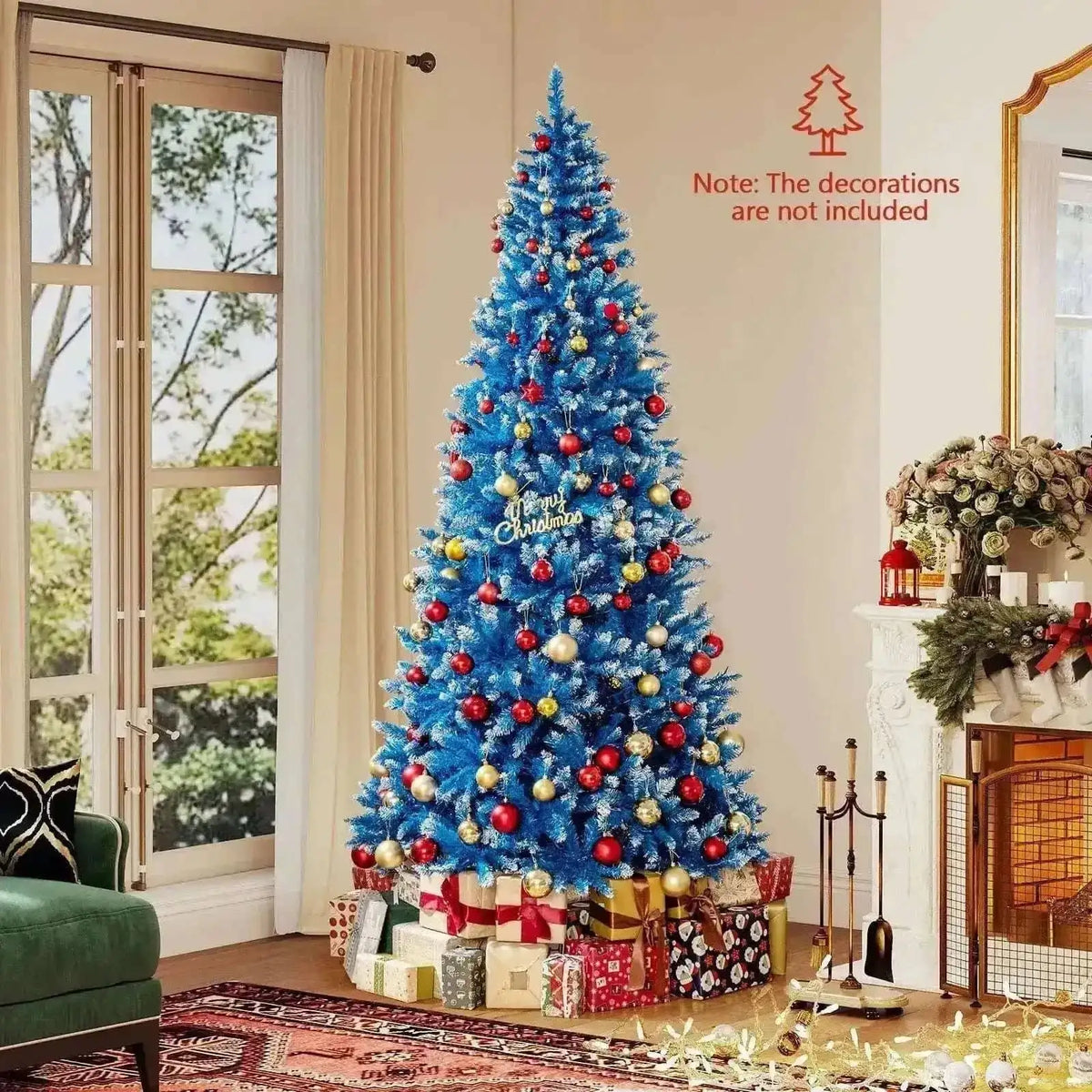 6/7/8/9 FT Artificial Christmas Tree with 767 Snowy Branch Tips Cartsfy Inc.