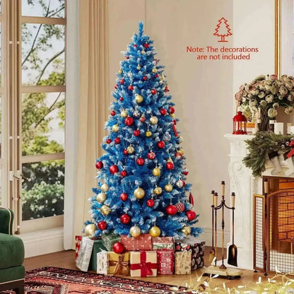 6/7/8/9 FT Artificial Christmas Tree with 767 Snowy Branch Tips Cartsfy Inc.