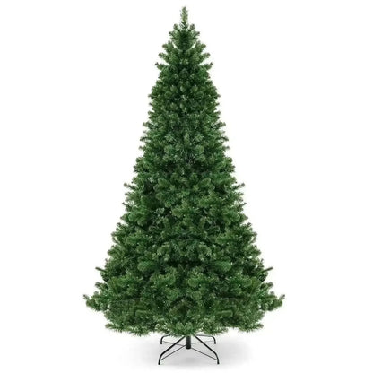 6/7/8 Feet Hinged Christmas Tree with PVC Branch Tips Warm White LED Lights Cartsfy Inc.