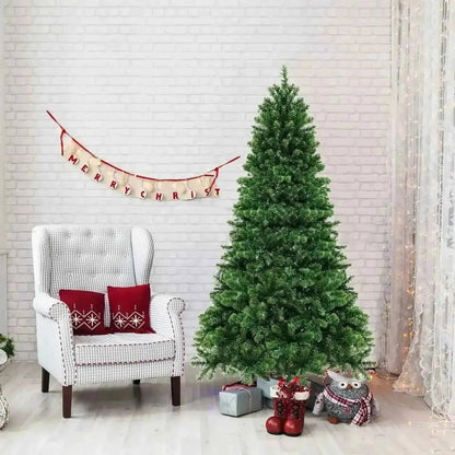 Hinged Christmas Tree with PVC Tips and Warm LED Lights