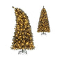 6/7 FT Artificial Christmas Tree with Bendable Top Section and Warm Light Cartsfy Inc.