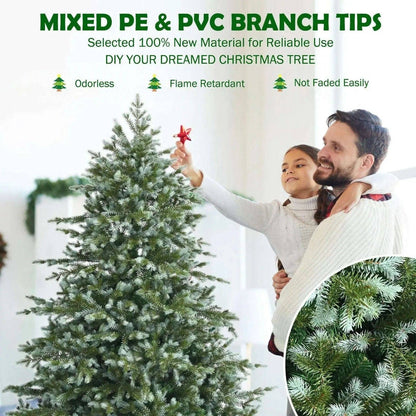 6 Feet Artificial Christmas Spruce Hinged Tree Cartsfy Inc.