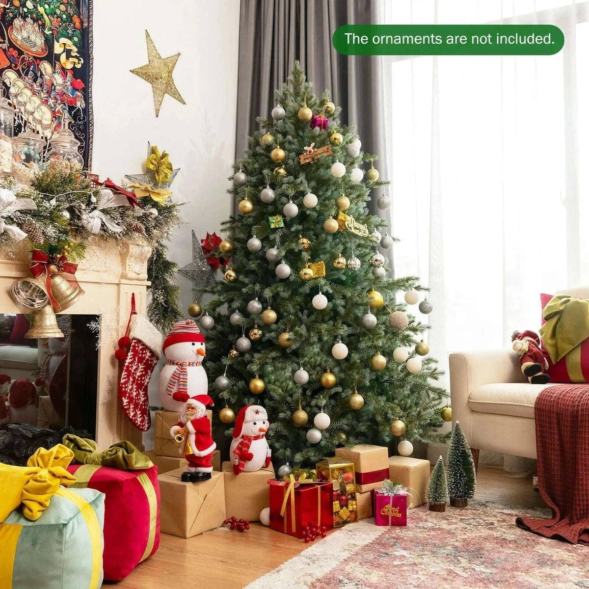 6 Feet Artificial Christmas Spruce Hinged Tree Cartsfy Inc.