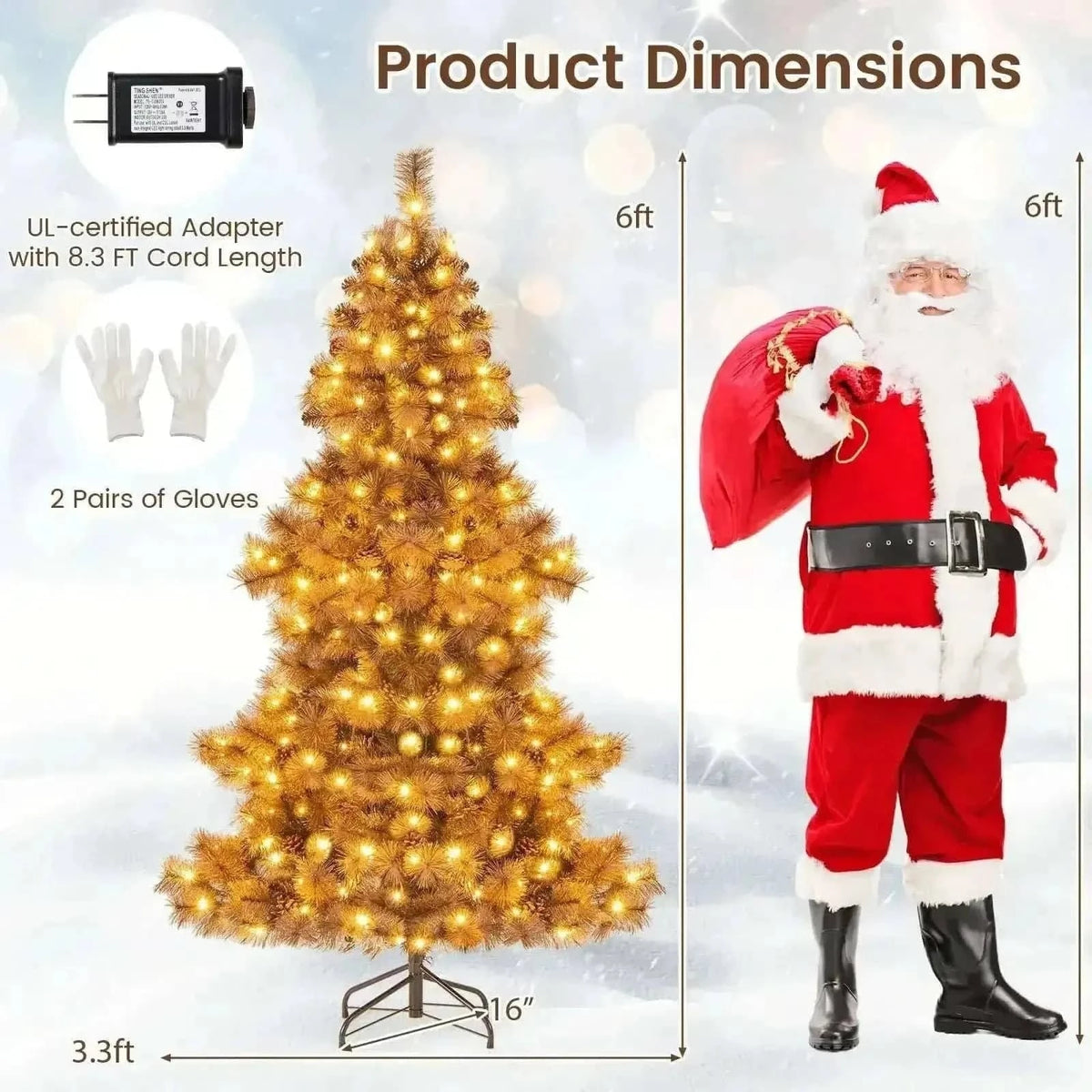 6 Feet Artificial Christmas Tree with 493 Branch Tips for Home Office Carnival Cartsfy Inc.