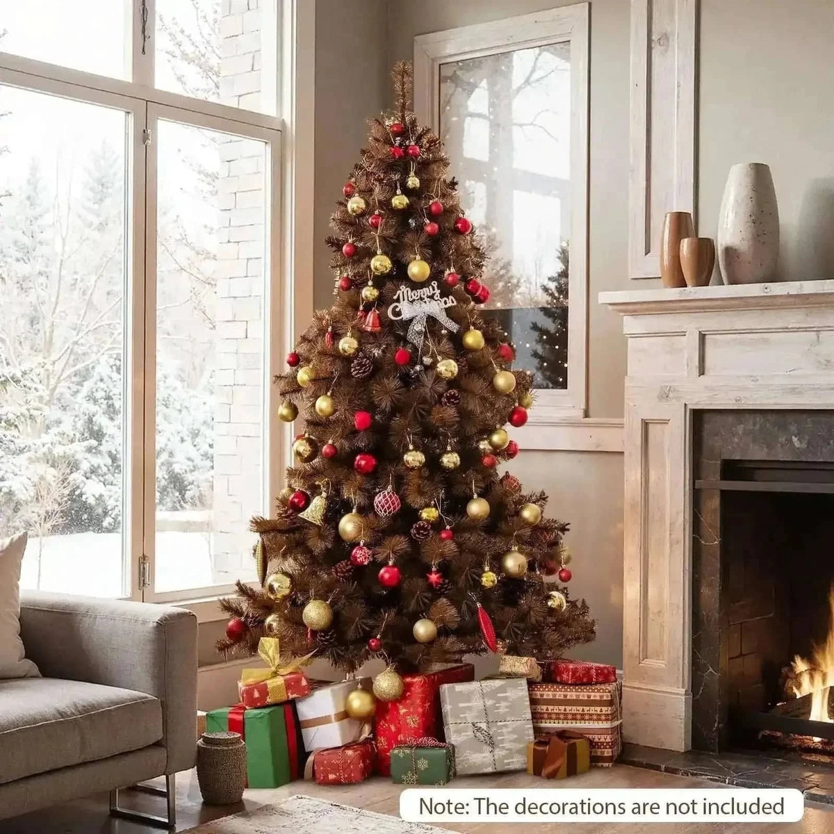 6 Feet Artificial Christmas Tree with 493 Branch Tips for Home Office Carnival Cartsfy Inc.