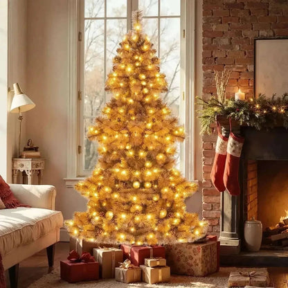 6 Feet Artificial Christmas Tree with 493 Branch Tips for Festive Decor