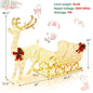 6 Feet Christmas Lighted Reindeer and Santa's Sleigh Decoration with 4 Stakes Cartsfy Inc.