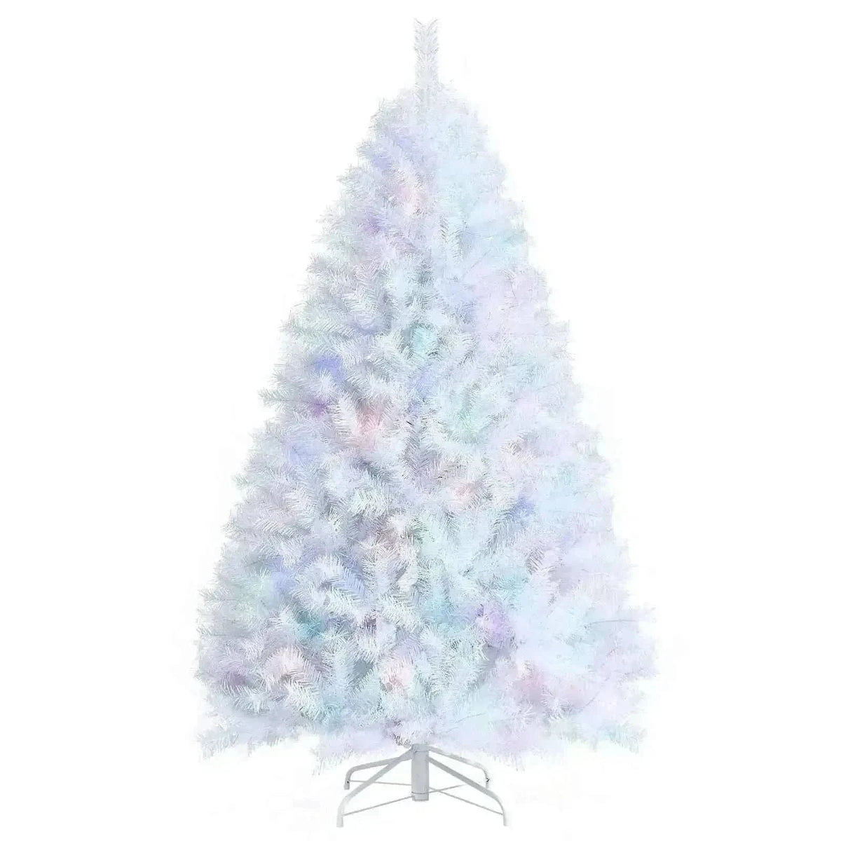 6 Feet Iridescent Tinsel Artificial Christmas Tree with 792 Branch Tips Cartsfy Inc.