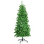 6 Feet PVC Hinged Pre-lit Artificial Fir Pencil Christmas Tree with 150 Lights Cartsfy Inc.
