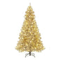 6 Feet Snow-flocked Artificial Christmas Tree Pre-lit Hinged with 81 Sphere Lights and Remote Cartsfy Inc.